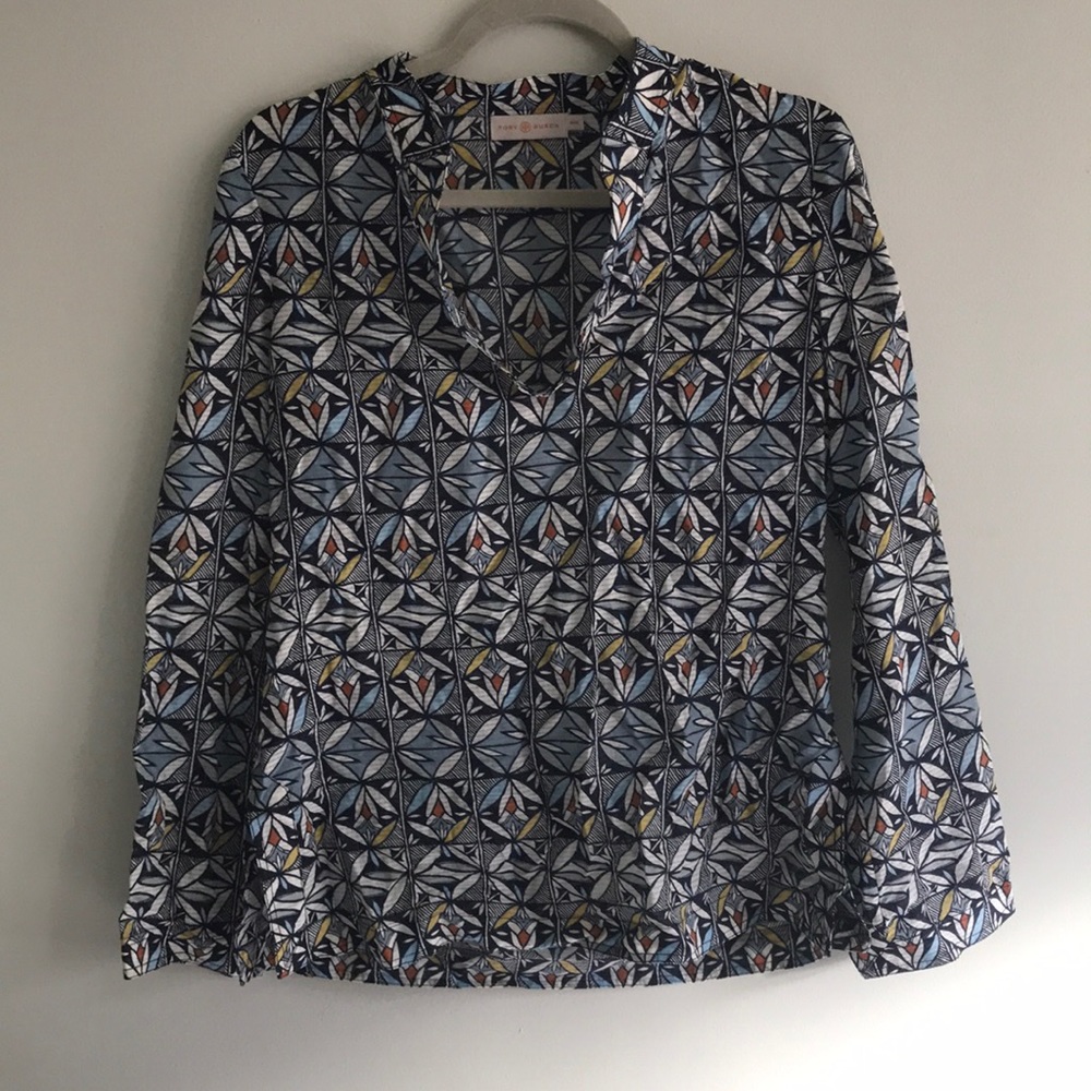 Tori Burch Cotton & Silk Cover Up Top Size Medium
